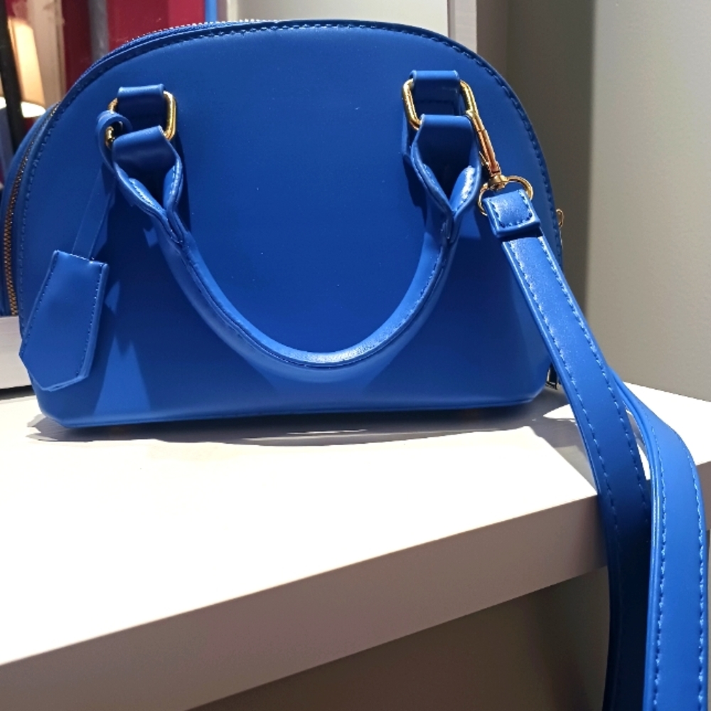 Blue mini crossbody bag